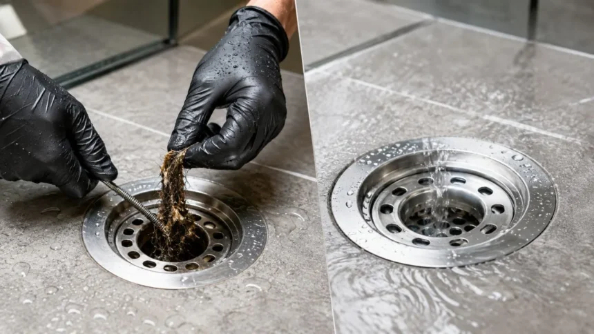 How to Clean a Shower Drain and Stop Clogs Fast